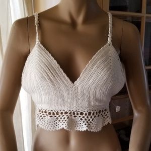 Boho- Crocheted Crop Top